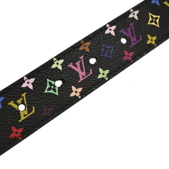 Louis Vuitton Black Multicolor Ceinture LV Cut Belt - Picture 5 of 9